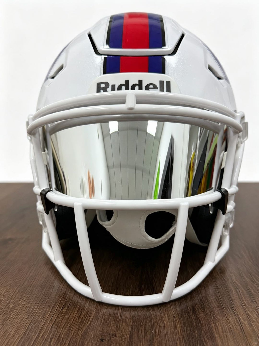 Riddell MIDI Mid-Size SpeedFlex Acrylic Chrome Mirror Visor + Clips