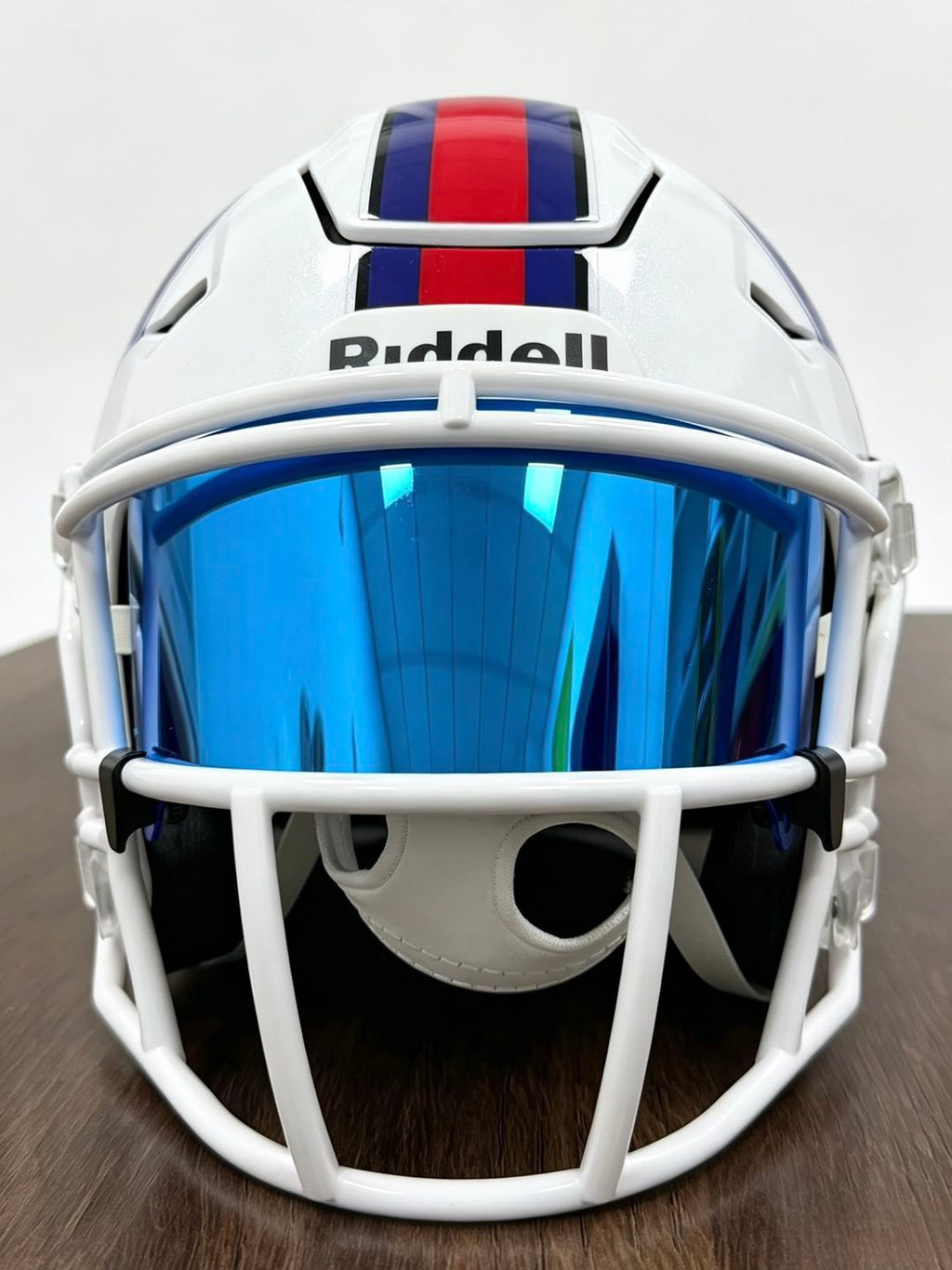 Riddell MIDI Mid-Size SpeedFlex Acrylic Chrome Mirror Visor + Clips