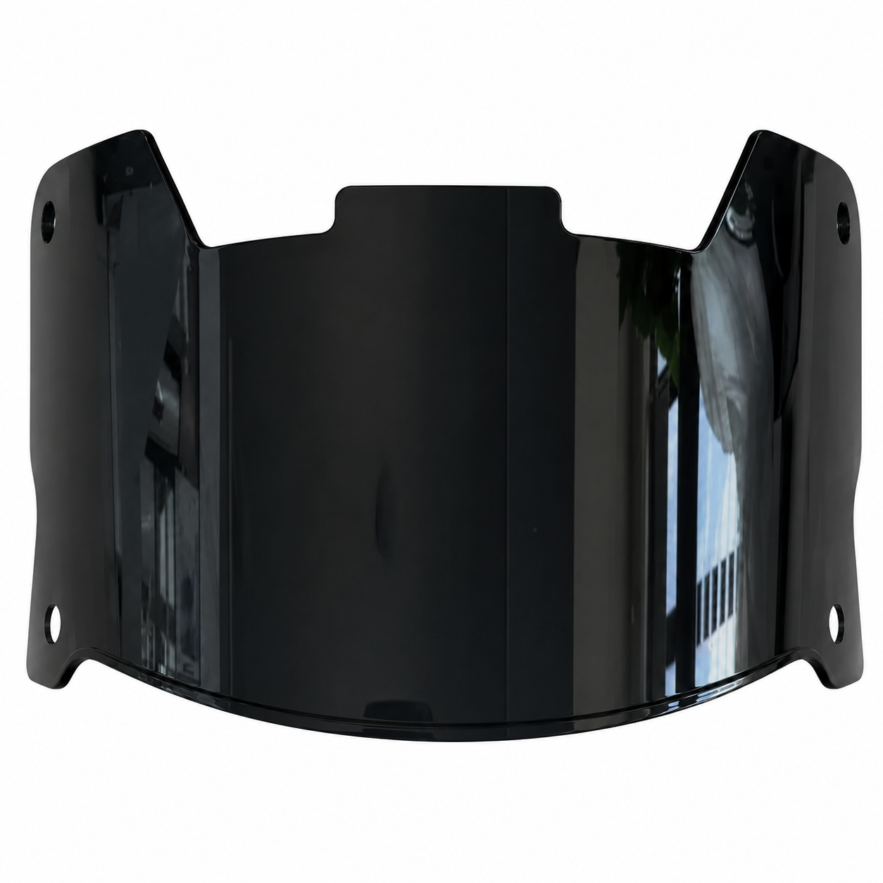 Full Size Acrylic Chrome Mirror Football Helmet Visor + Quick Clips – DISPLAY ONLY