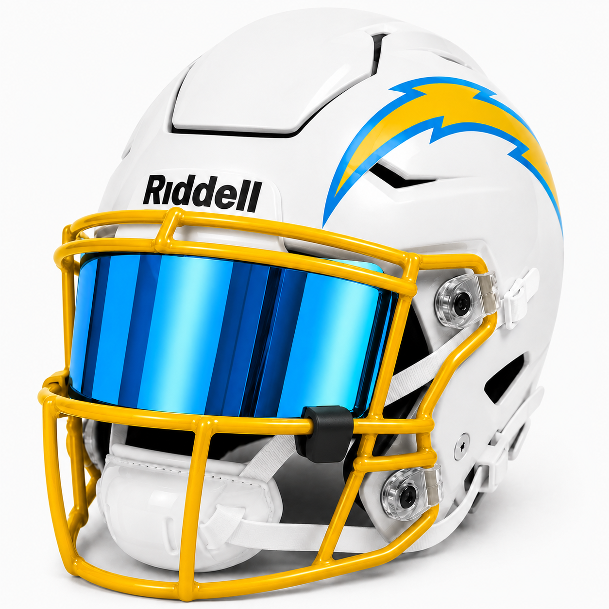 Riddell MIDI Mid-Size SpeedFlex Acrylic Chrome Mirror Visor + Clips
