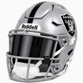 Riddell MIDI Mid-Size SpeedFlex Acrylic Chrome Mirror Visor + Clips