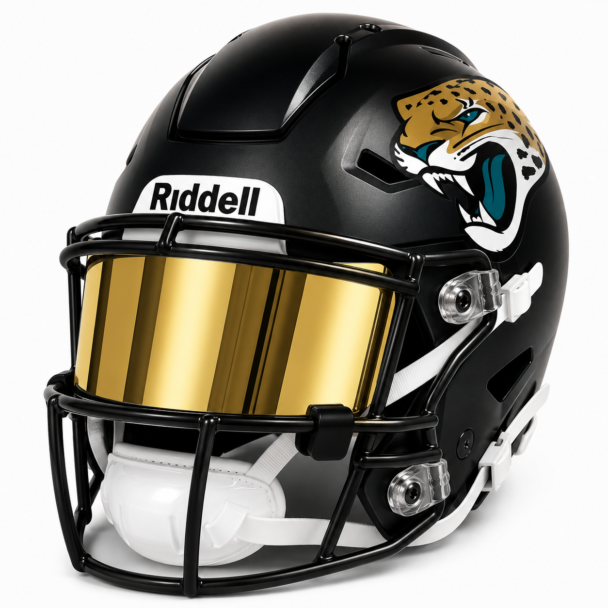 Riddell MIDI Mid-Size SpeedFlex Acrylic Chrome Mirror Visor + Clips