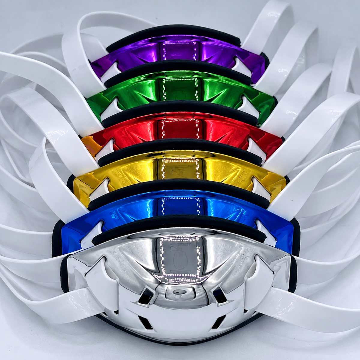 Chrome Hard Cup Football Chin Strap – 4-Point Low Mount – Adult M/L