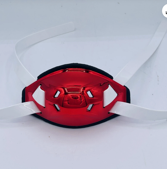 Chrome Hard Cup Football Chin Strap – 4-Point Low Mount – Adult M/L