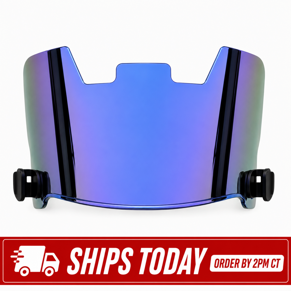 Football Helmet Visor + Quick Clips | Riddell SpeedFlex, Speed, Replica & Schutt F7
