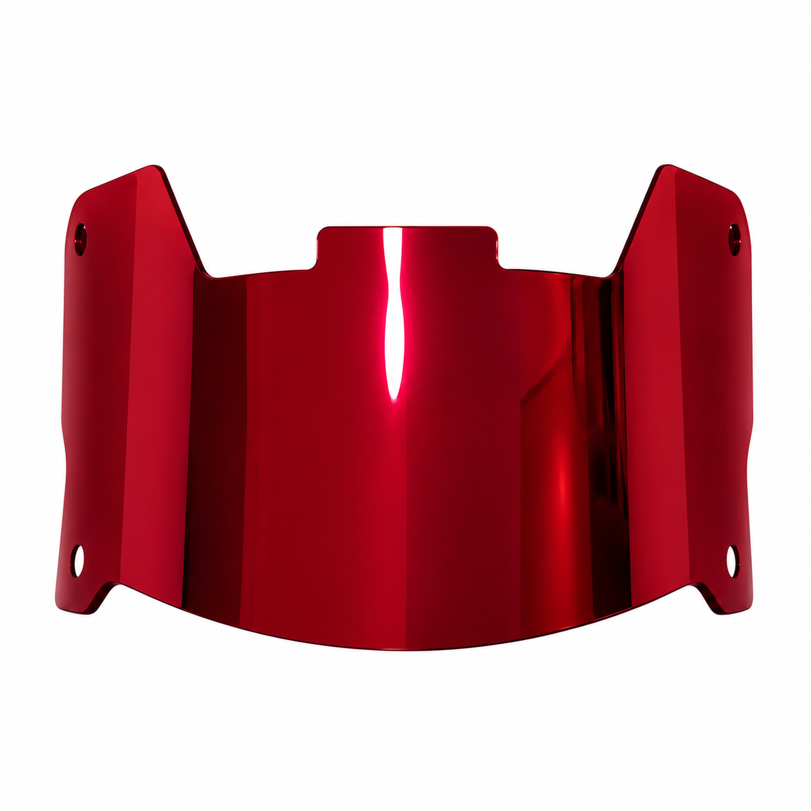 Full Size Acrylic Chrome Mirror Football Helmet Visor + Quick Clips – DISPLAY ONLY