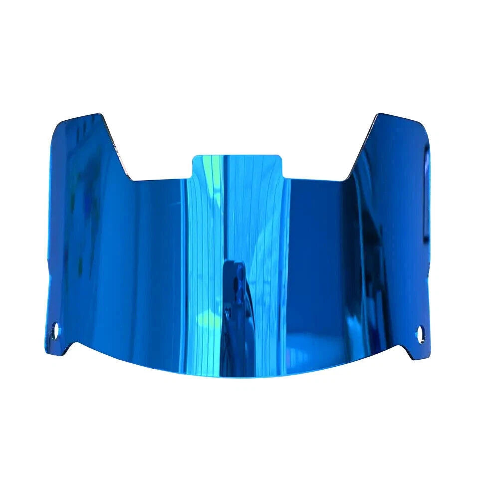 Full Size Acrylic Chrome Mirror Football Helmet Visor + Quick Clips – DISPLAY ONLY