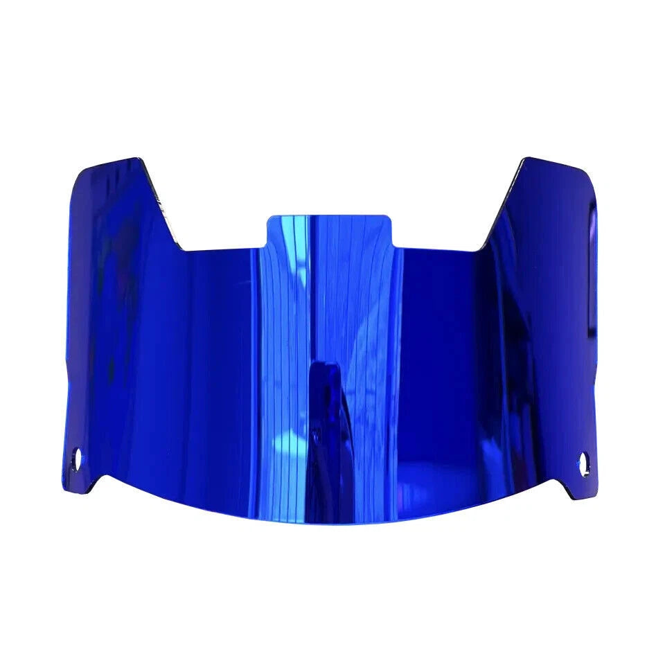 Full Size Acrylic Chrome Mirror Football Helmet Visor + Quick Clips – DISPLAY ONLY