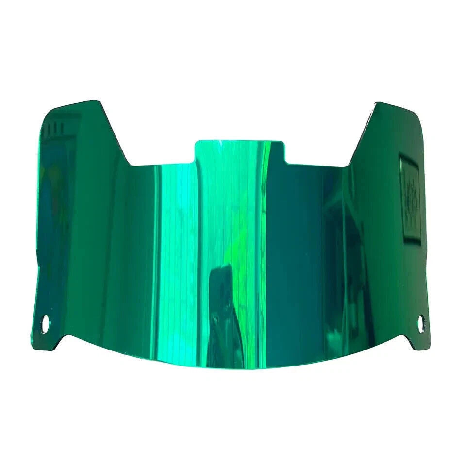 Full Size Acrylic Chrome Mirror Football Helmet Visor + Quick Clips – DISPLAY ONLY