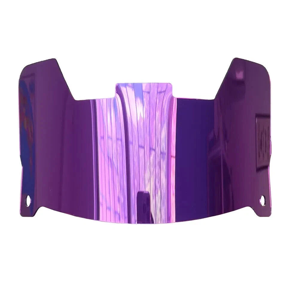 Full Size Acrylic Chrome Mirror Football Helmet Visor + Quick Clips – DISPLAY ONLY